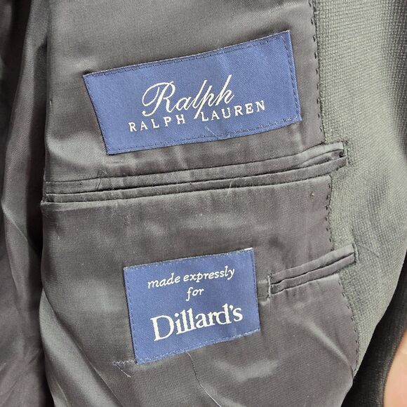 Ralph Lauren Blazer Mens 50R Black Corduroy Jacket Sport Coat Button Classic - Picture 6 of 8